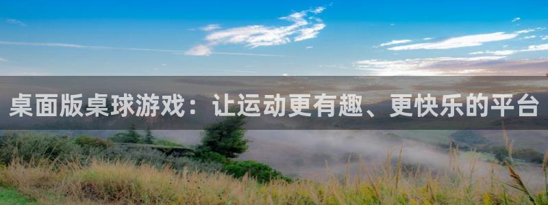 沐鸣娱乐：桌面版桌球游戏：让运动更有趣、更快乐的平台